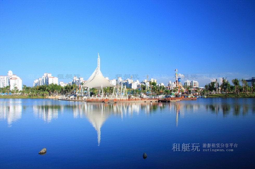 新埠島國際游艇碼頭→白沙門公園→世紀大橋→萬綠園→秀英港→西海岸會展中心 新埠島國際游艇碼頭→白沙門公園→世紀大橋→萬綠園→秀英港→西海岸會展中心