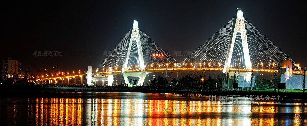 新埠島國際游艇碼頭→白沙門公園→世紀大橋→萬綠園→秀英港→西海岸會展中心 新埠島國際游艇碼頭→白沙門公園→世紀大橋→萬綠園→秀英港→西海岸會展中心
